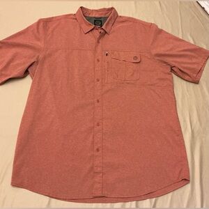 Men's Wrangler ATG Rust Button-Up Shirt